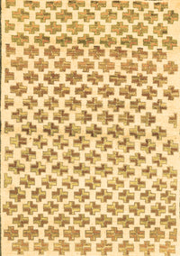 Abstract Brown Contemporary Rug, con701brn