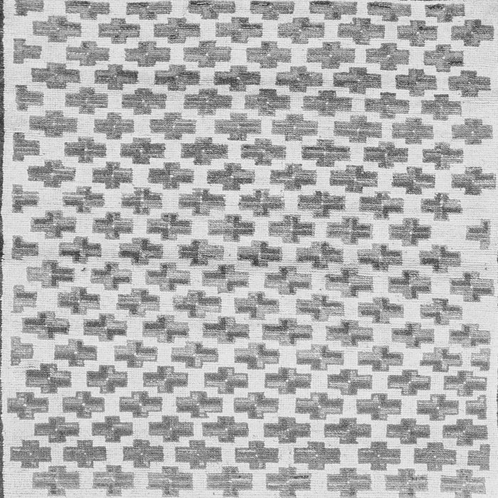 Round Machine Washable Abstract Gray Contemporary Rug, wshcon701gry