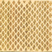 Square Abstract Brown Contemporary Rug, con701brn