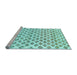 Sideview of Machine Washable Abstract Light Blue Contemporary Rug, wshcon701lblu