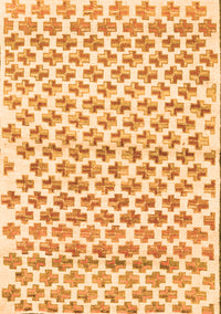 Abstract Orange Contemporary Rug, con701org