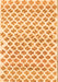 Abstract Orange Contemporary Rug, con701org