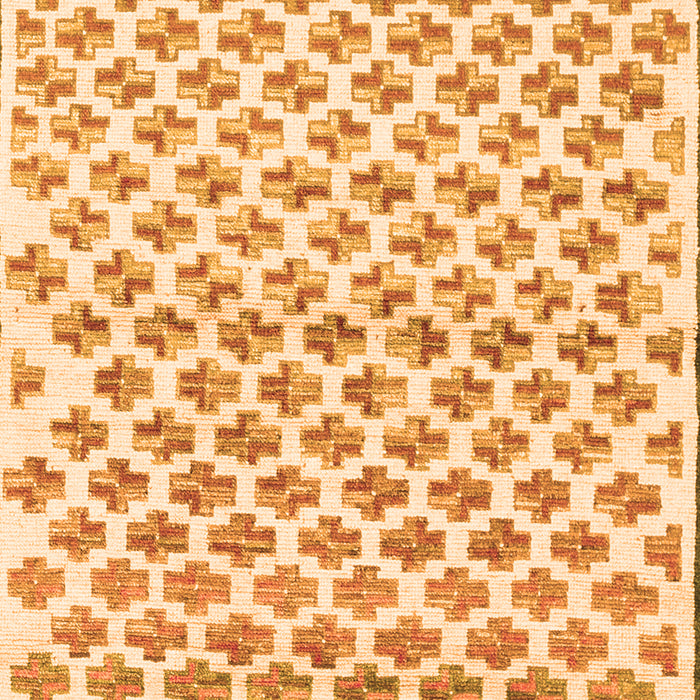 Abstract Orange Contemporary Rug, con701org
