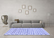 Machine Washable Abstract Blue Contemporary Rug in a Living Room, wshcon701blu