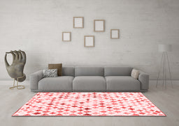 Country Red Washable Rugs