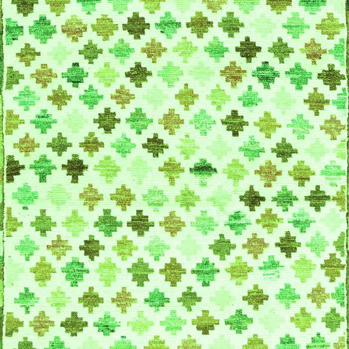 Southwestern Green Country Rug, con702grn
