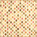 Square Machine Washable Southwestern Brown Country Rug, wshcon702brn