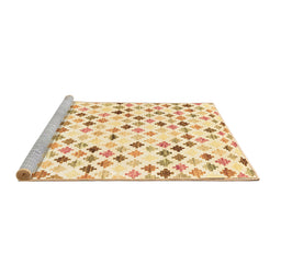 Sideview of Machine Washable Southwestern Brown Country Rug, wshcon702brn