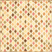 Square Southwestern Brown Country Rug, con702brn