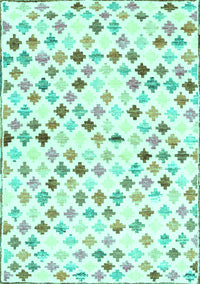 Southwestern Turquoise Country Rug, con702turq