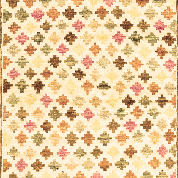 Machine Washable Southwestern Brown Country Rug, wshcon702brn