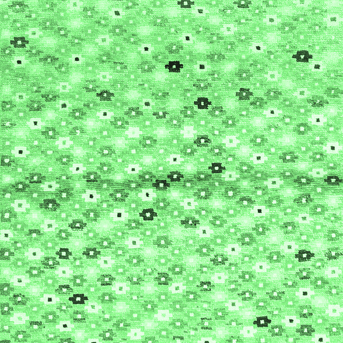 Machine Washable Southwestern Emerald Green Country Area Rugs, wshcon703emgrn