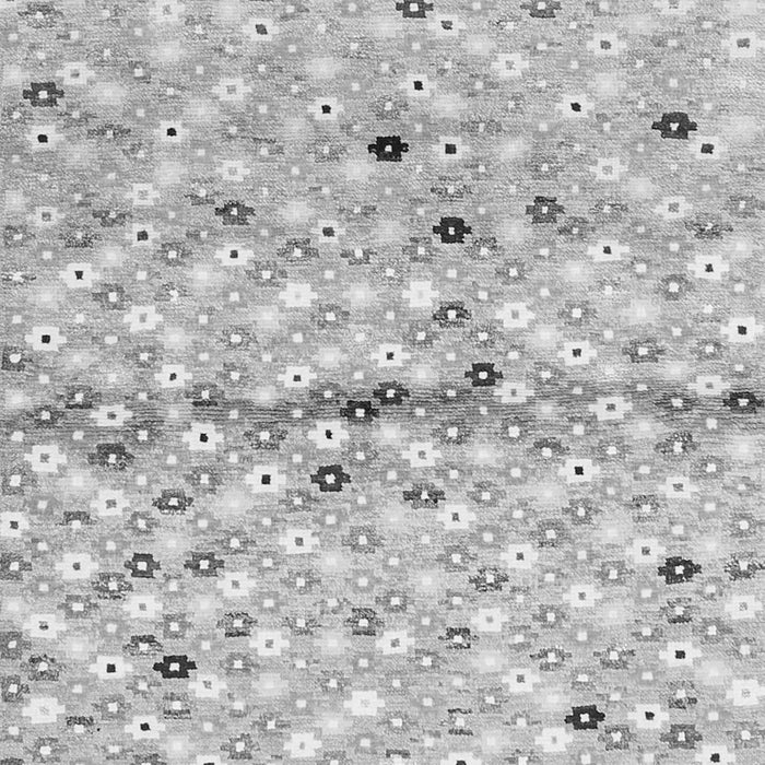 Serging Thickness of Machine Washable Southwestern Gray Country Rug, wshcon703gry