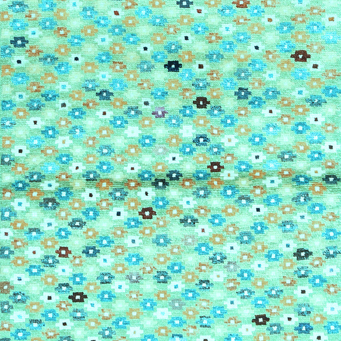 Southwestern Light Blue Country Rug, con703lblu