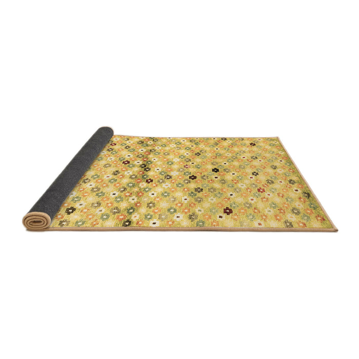 Sideview of Southwestern Brown Country Rug, con703brn