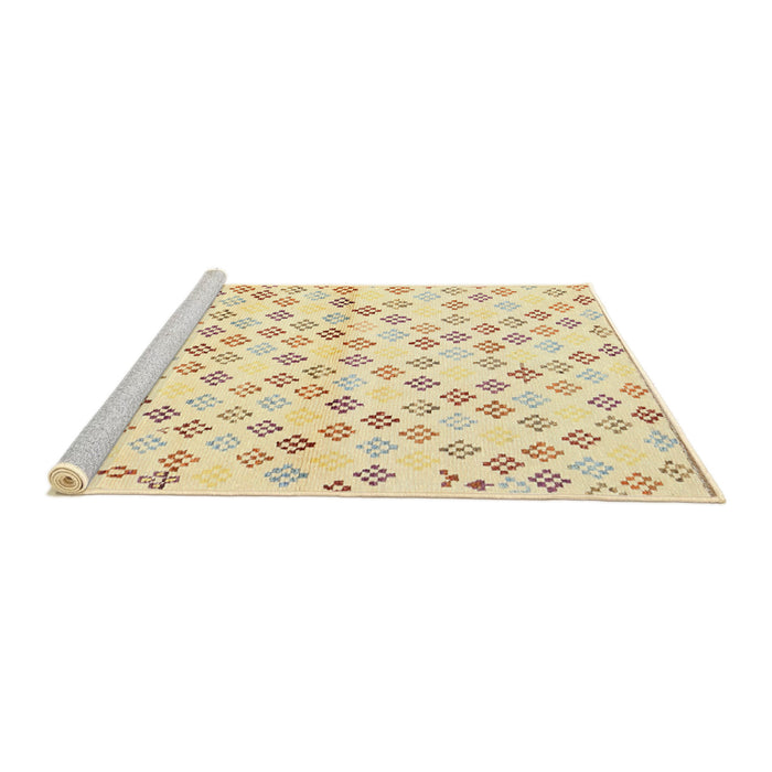 Serging Thickness of Machine Washable Contemporary Sandy Brown Rug, wshcon704