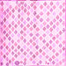 Square Southwestern Pink Country Rug, con704pnk