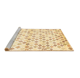 Sideview of Machine Washable Southwestern Brown Country Rug, wshcon704brn