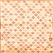 Serging Thickness of Southwestern Orange Country Rug, con704org