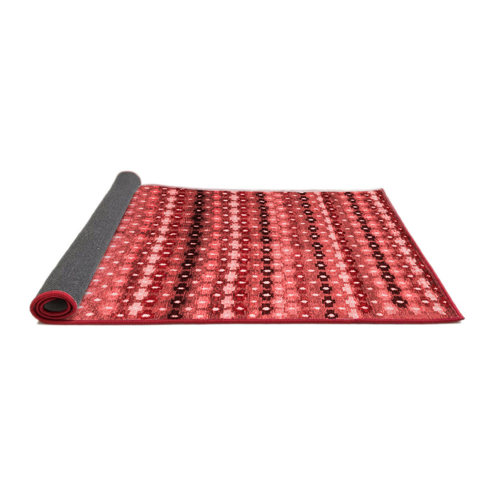 Abstract Red Contemporary Area Rugs