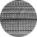 Square Abstract Gray Contemporary Rug, con705gry