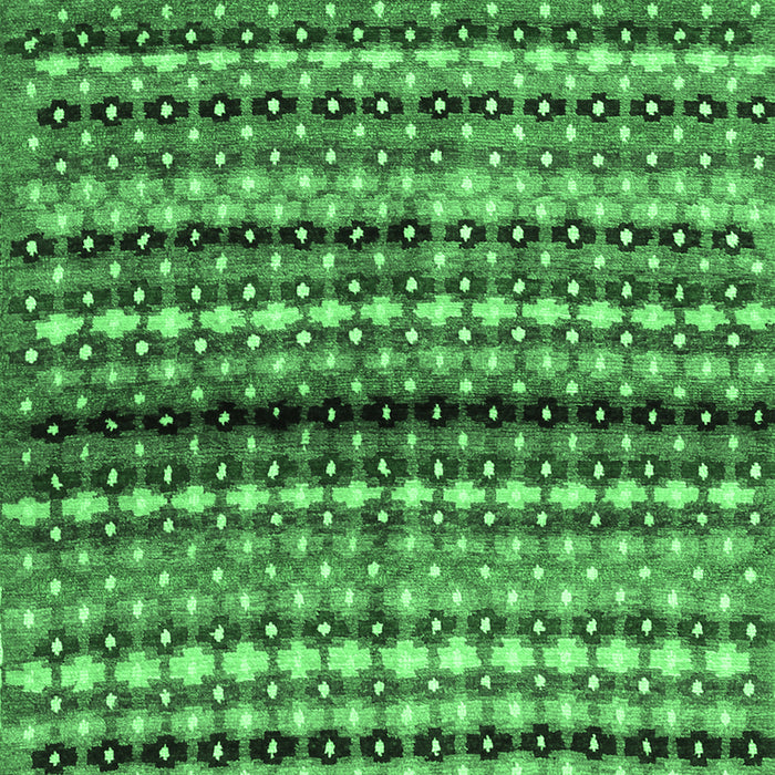 Machine Washable Abstract Emerald Green Contemporary Area Rugs, wshcon705emgrn