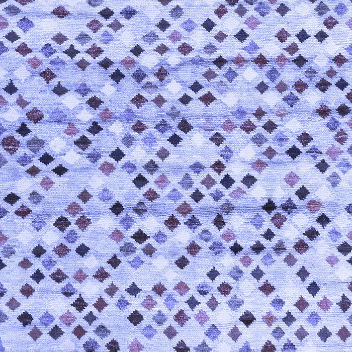 Machine Washable Abstract Blue Contemporary Rug, wshcon706blu