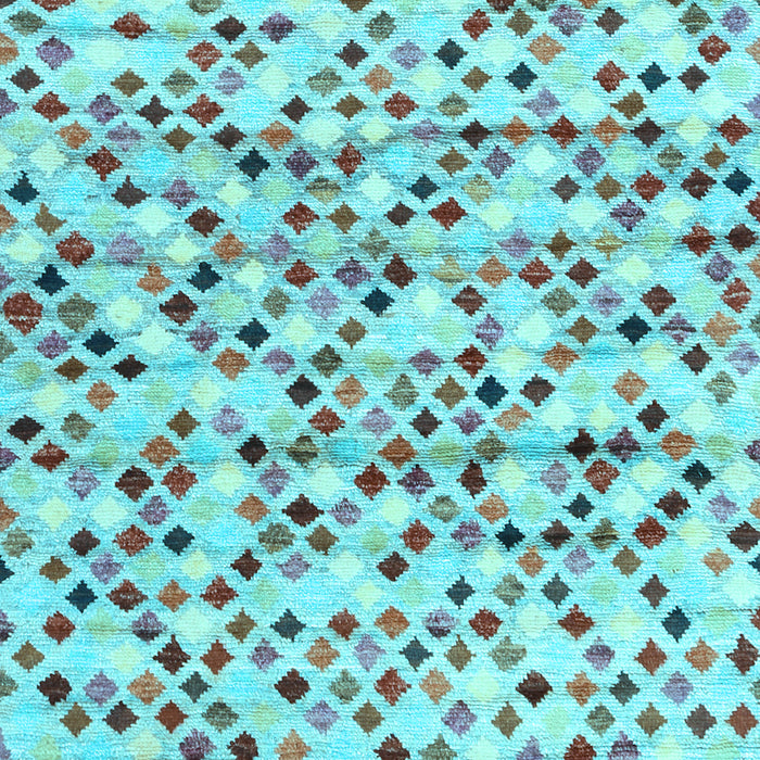 Abstract Light Blue Contemporary Rug, con706lblu