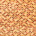 Serging Thickness of Abstract Orange Contemporary Rug, con706org