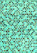 Machine Washable Abstract Turquoise Contemporary Area Rugs, wshcon706turq