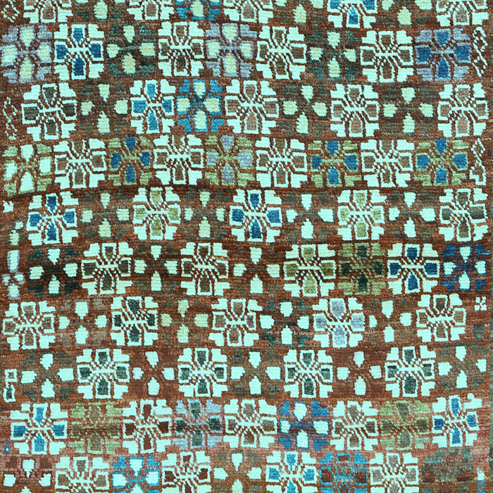 Abstract Light Blue Contemporary Rug, con707lblu