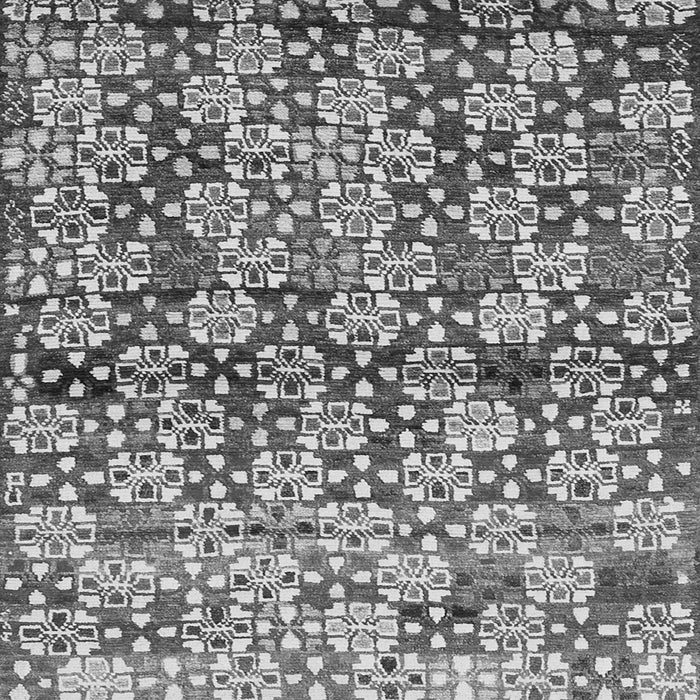 Serging Thickness of Abstract Gray Contemporary Rug, con707gry