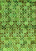 Abstract Green Contemporary Rug, con707grn