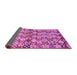 Sideview of Abstract Purple Contemporary Rug, con707pur