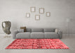 Contemporary Red Washable Rugs