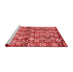 Contemporary Red Washable Rugs