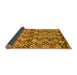 Sideview of Abstract Yellow Contemporary Rug, con707yw