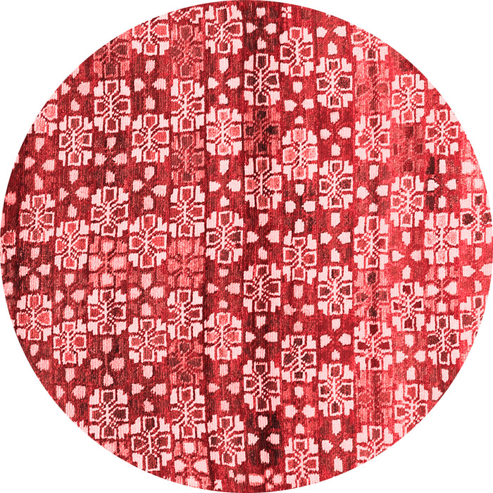 Machine Washable Abstract Red Contemporary Rug, wshcon707red