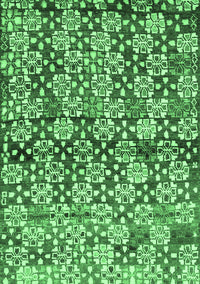 Abstract Emerald Green Contemporary Rug, con707emgrn