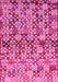 Machine Washable Abstract Pink Contemporary Rug, wshcon707pnk