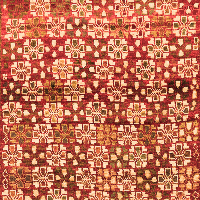 Abstract Orange Contemporary Rug, con707org