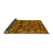 Sideview of Abstract Yellow Contemporary Rug, con708yw