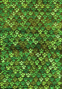 Abstract Green Contemporary Rug, con708grn