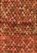 Abstract Orange Contemporary Rug, con708org