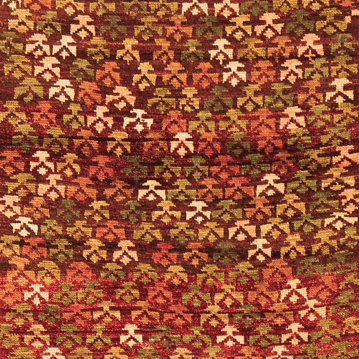 Abstract Orange Contemporary Rug, con708org