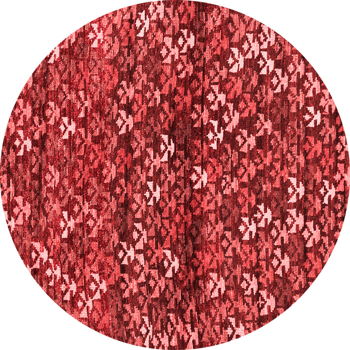Machine Washable Abstract Red Contemporary Rug, wshcon708red