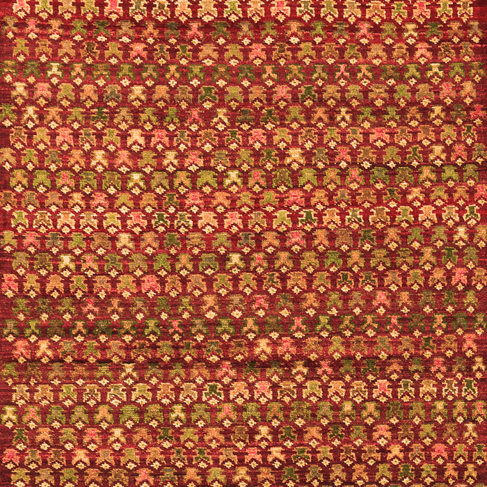 Abstract Orange Contemporary Rug, con709org