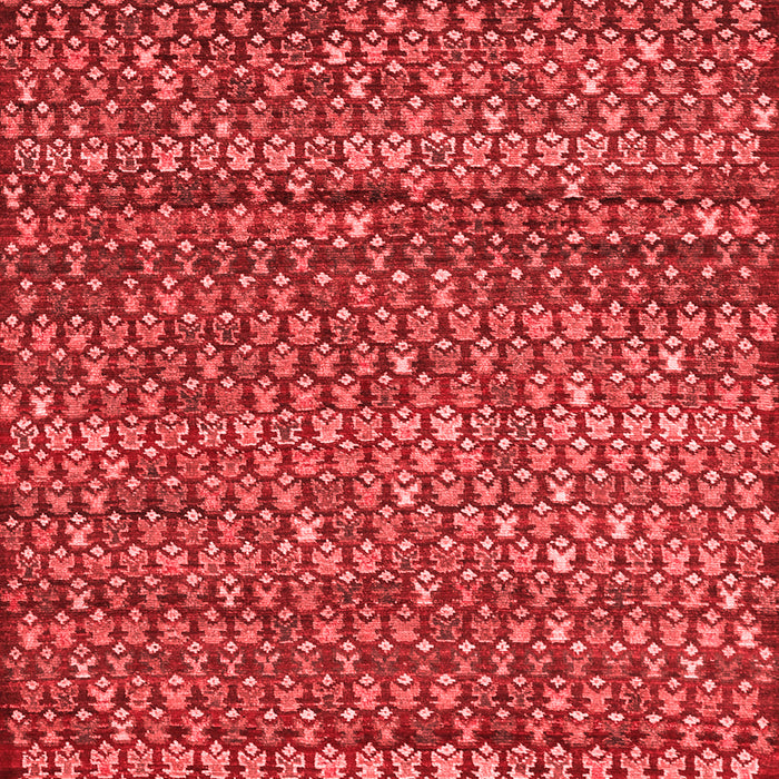 Machine Washable Abstract Red Contemporary Rug, wshcon709red