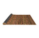 Sideview of Abstract Brown Contemporary Rug, con709brn