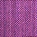 Square Machine Washable Abstract Purple Contemporary Area Rugs, wshcon709pur